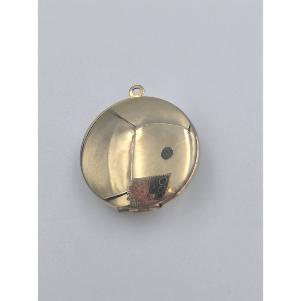 Vintage Locket Fragonard Cameo Courting Couple Gold Tone Pendant - Picture 5 of 8